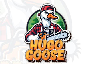 design cartoon mascot tree service logo