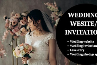 make a wedding invitation or wedding website