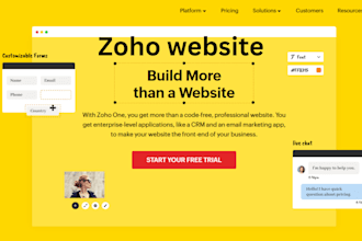 design a responsive website on zoho sites, redesign zoho website