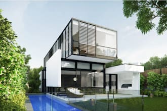 redesign 3d luxury villa in blender,cozy living room,dining room rendering, sofa