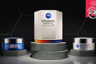 do beauty 3d skincare design, 3d industrial packaging and 3d healthcare design