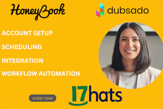 setup honeybook automations dubsado workflows 17hats CRM account