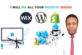 fix troubleshoot optimize your wix or wordpress website shopify store issues