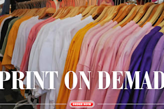 do shopify print on demand store design printful, printify and SEO