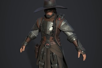 design 3d realistic metahuman, ue5 rigging, high poly character,unity retexture