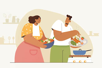 craft custom vector illustrations for business and animation