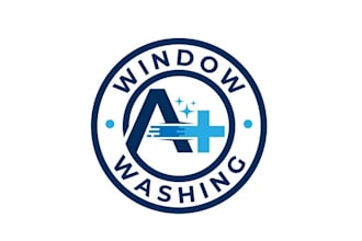 design monogram super window and washing logo