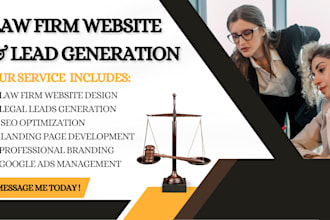 design a high converting law firm website and generate legal leads