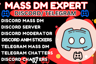 do mass dm outreach discord mass dm discord server telegram mass dm discord chat