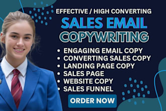 write engaging email copy, sales emails, and email sequences to boost conversion
