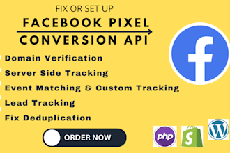 fix or set up meta pixel facebook conversion API ga4 server side tracking by GTM