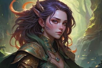 paint fanart, original characters and fantasy portraits
