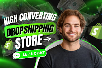build shopify store, design redesign shopify store or shopify dropshipping store