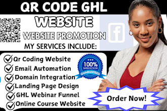ghl website gohighlevel sales funnel qr code, gohighlevel landing page design