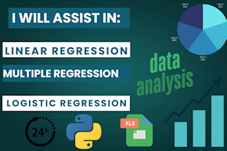 do linear, multiple, and logistic regression analysis using r, python and excel