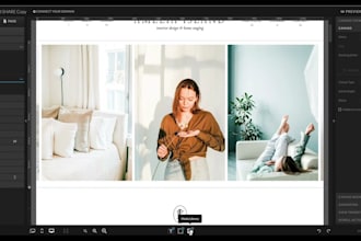 design, redesign, customize showit website, showit template