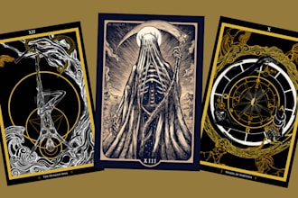 custom playing card design tarot card, poker card  uno deck tarot card design