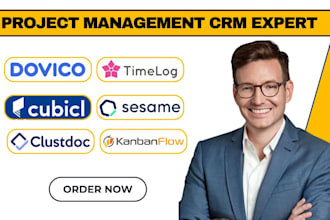 setup project management dovico timelog cubicl sesame HR clustdoc kanbanflow crm