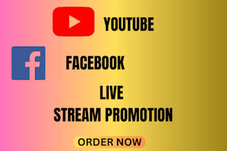 do organic youtube live stream promotion, live stream video promotion