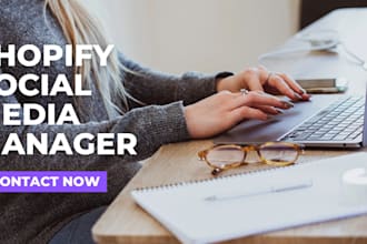promote shopify sales dropshipping marketing social media manager promotion