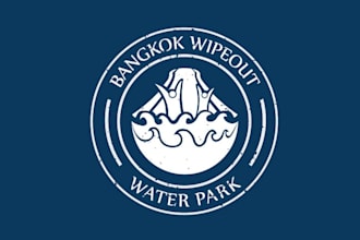 design important monogram water park logo