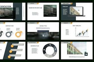 design powerpoint business presentation investor pitch deck and google slides