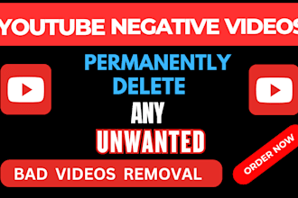 delete youtube videos and remove bad channel