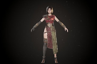 model 3d realistic human character rig3d for ue5, stylized nsfw model,sculpt 3d