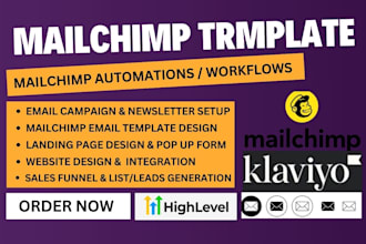 do mailchimp campaign, mailchimp landing page, email marketing and automation