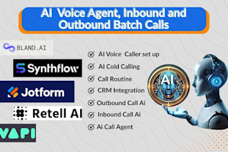 build ai voice calling agent automation with vapi ai jotform, synthflow bland ai