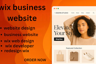 build wix website design, wix website redesign, or wix business website design