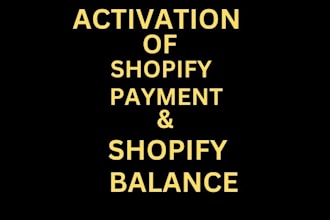 activate shopify payment and balance in your store