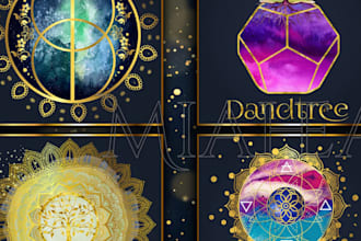 design abstract geometry logo with satisfaction guarantee
