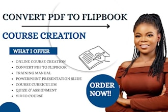 convert pdf to flipbook, course creation, online course content, ebook writing