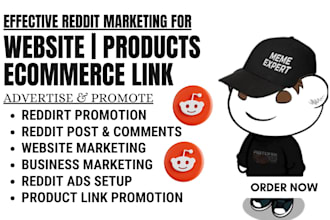 manage reddit post and comments for ecommerce business website link product saas