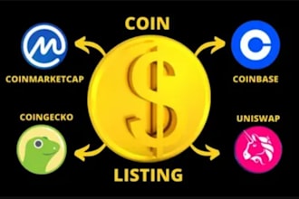 track your token listing coin listing on cmc and cg with ads