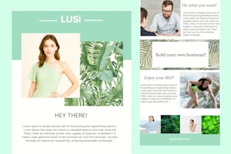 create  editable and responsive email template for mailchimp