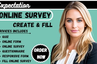 create and fill any online survey online form questionaire or quiz