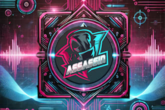 design a unique mascot gaming logo for esports team or youtube channel