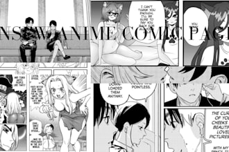 draw anime manga nsfw art, nsfw manga comic page, manga art manga artist