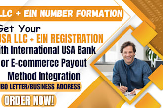 do USA wyoming llc USA ein number formation, USA business bank creation, stripe