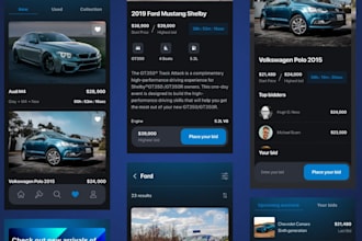 create an auction marketplace, car live bidding multivendor app