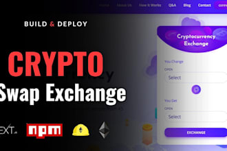 build crypto trading app crypto exchange website dapp like baked bean pump fun
