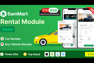 install and customize 6ammart car rental module addon