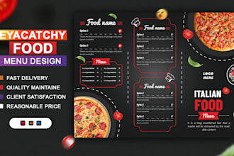 design modern restaurant menu or food menu design