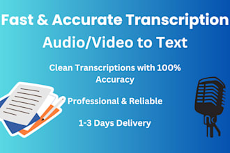 accurately transcribe your audio or video into text