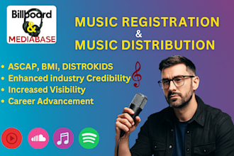 music registration on billboard mediabase copyright bmi ascap billboard chart