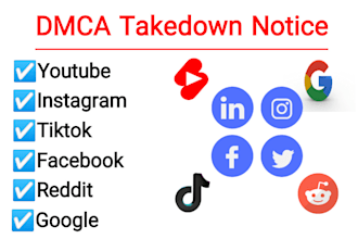 remove copyright defaming content from insta,tiktok,reddit,fb,google under dmca