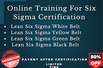 do lean six sigma certifications
