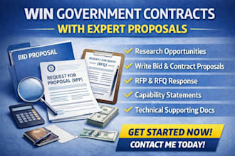 write winning government contract proposal bid proposal rfp rfq response
